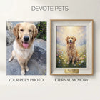 DevotePets™ Custom Pet Oil Painting – Hand-Painted Masterpiece
