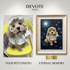DevotePets™ Custom Pet Oil Painting – Hand-Painted Masterpiece