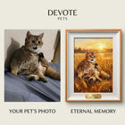 DevotePets™ Custom Pet Oil Painting – Hand-Painted Masterpiece